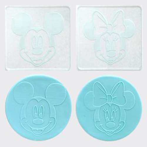 Mickey Mouse and Minnie Mouse Debosser Stamps - set of 2